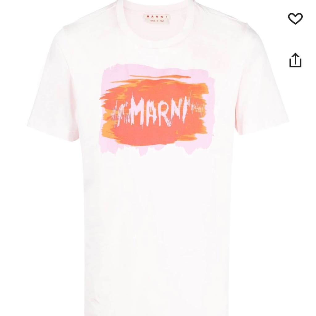 Marni Logo Print Crew Neck